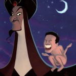 We are given to understand that The Legendary Jafar does not much care for the presence of Gilbert Gottfried *or* his tiny penis. How sad.