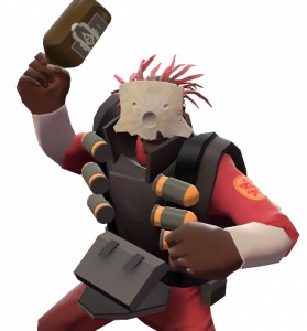 Demoman is probably only wearing it because he is drunk.