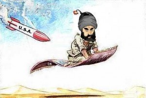 Mohammed Riding a Flying Carpet