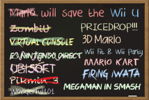 Nintendo Wii U Chalkboard 1