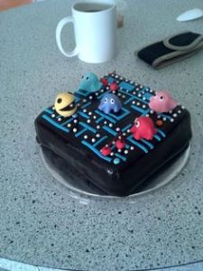 Yes, the Pac-Man one. Who on earth wants a Sonic themed cake...